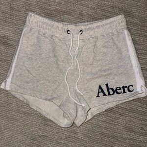 Abercrombie & Fitch Women’s Light Grey Logo Sweat Shorts